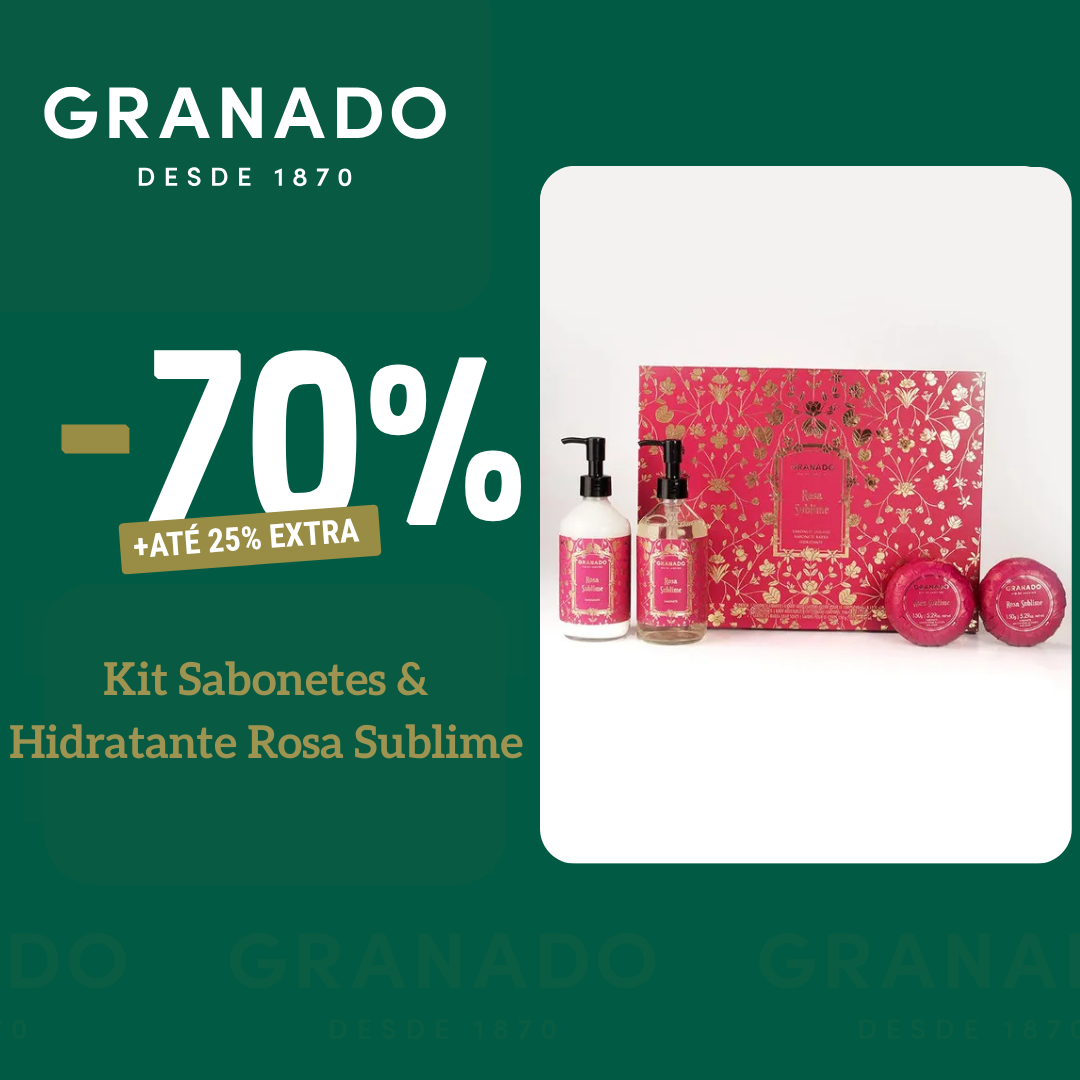Kit Sabonetes & Hidratante Rosa Sublime